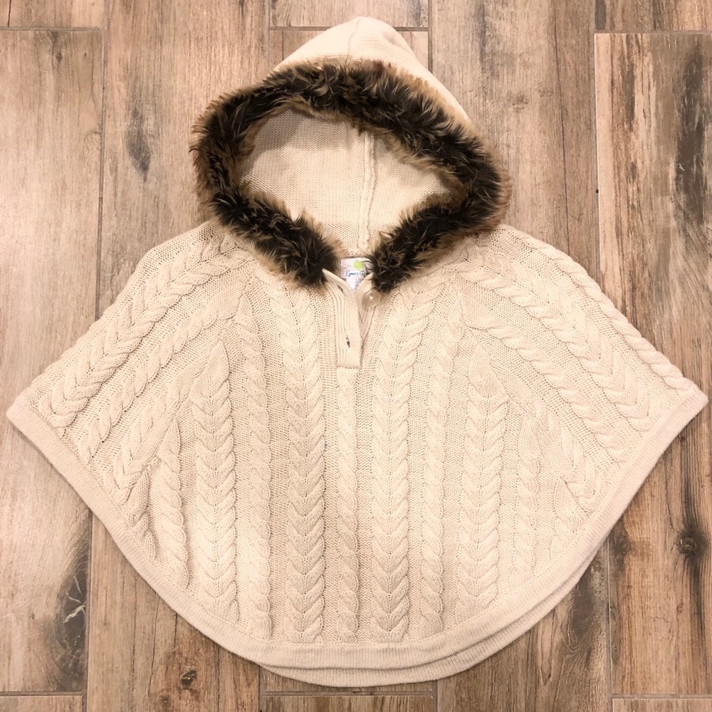 Toddler girls poncho